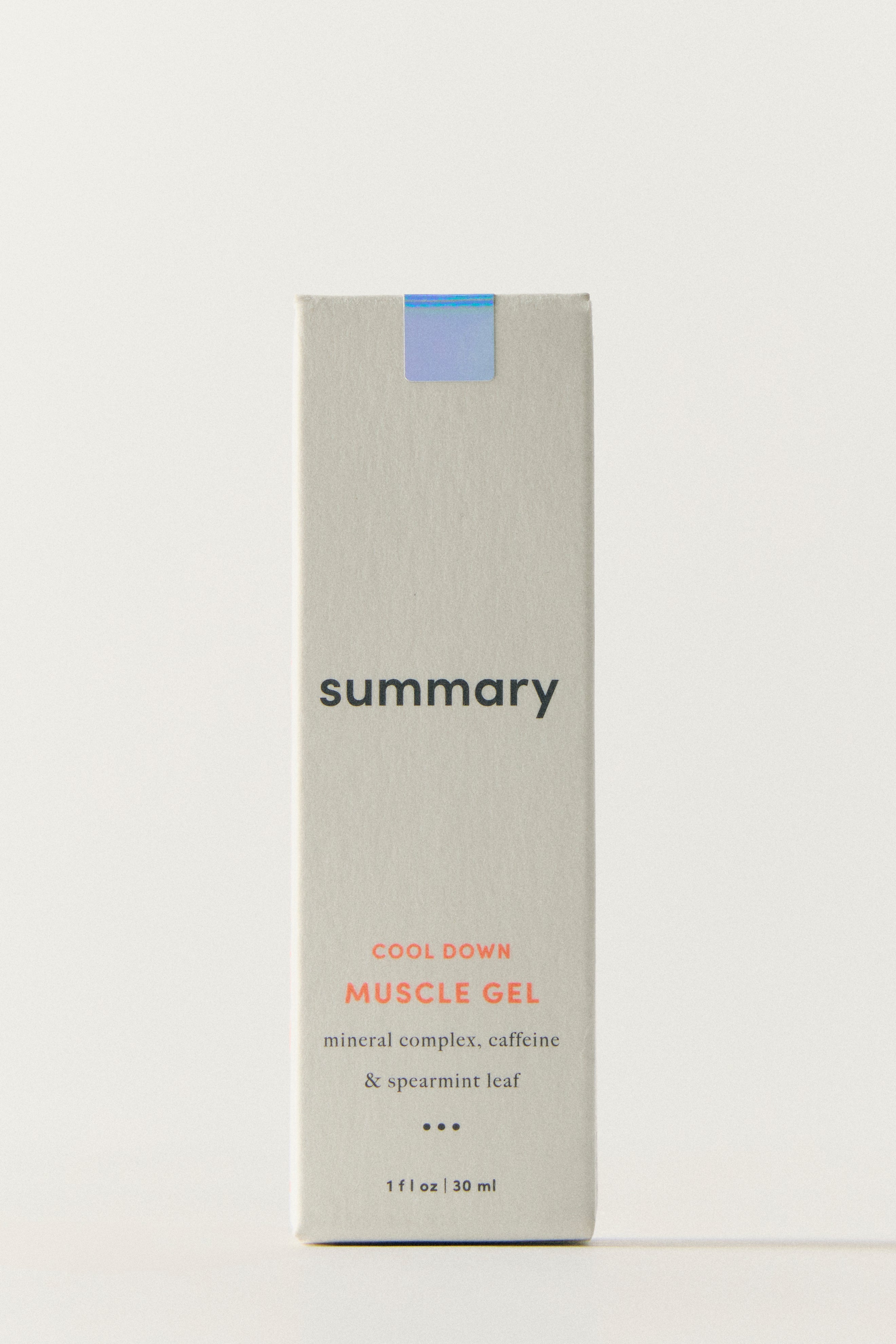 COOL DOWN MUSCLE GEL – Summary