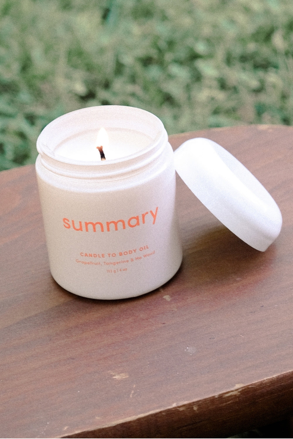 CANDLE TO BODY OIL