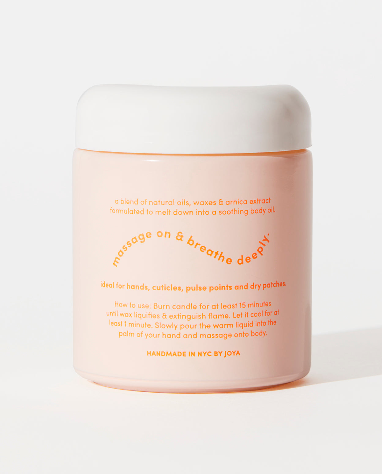 CANDLE TO BODY OIL
